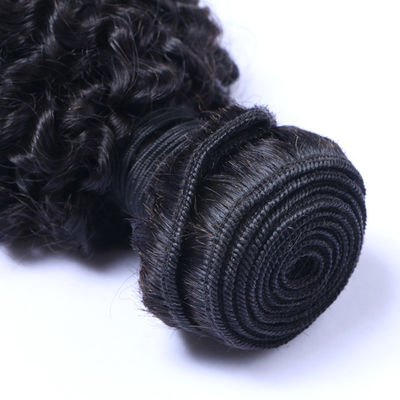Kinky Curly 10 Inch Peruvian Wig Natural Wavy Bundles Double Weft Weaves  1/3/4 Pcs