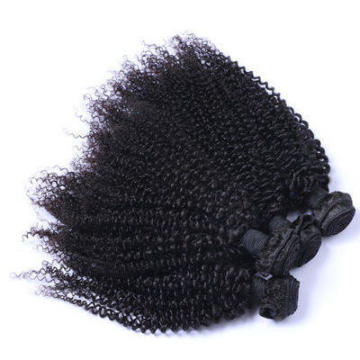 Kinky Curly 10 Inch Peruvian Wig Natural Wavy Bundles Double Weft Weaves  1/3/4 Pcs