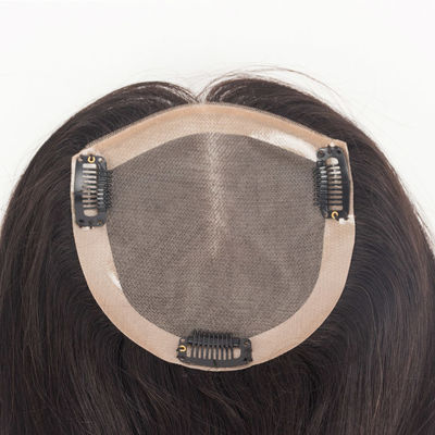 Natural Real Virgin Remy Ladies Women'S Toupee Wigs Human Hair Replacement Transparent Lace Topper