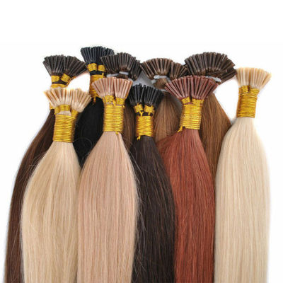 Real Remy Russian U Tip Human Hair Extensions Highlight I Tip ODM