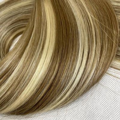 Natural Remy brown Tape In 99J Hair Extensions Invisible Injected