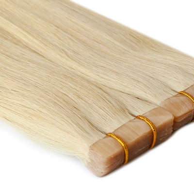 Natural Remy brown Tape In 99J Hair Extensions Invisible Injected