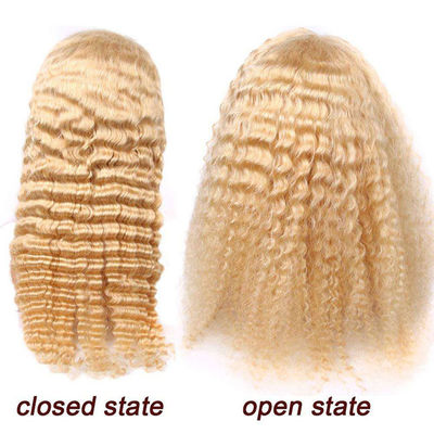Blonde 613 Deep Wave Wig Human Hair Wig Brazilian Virgin Cuticle Aligned